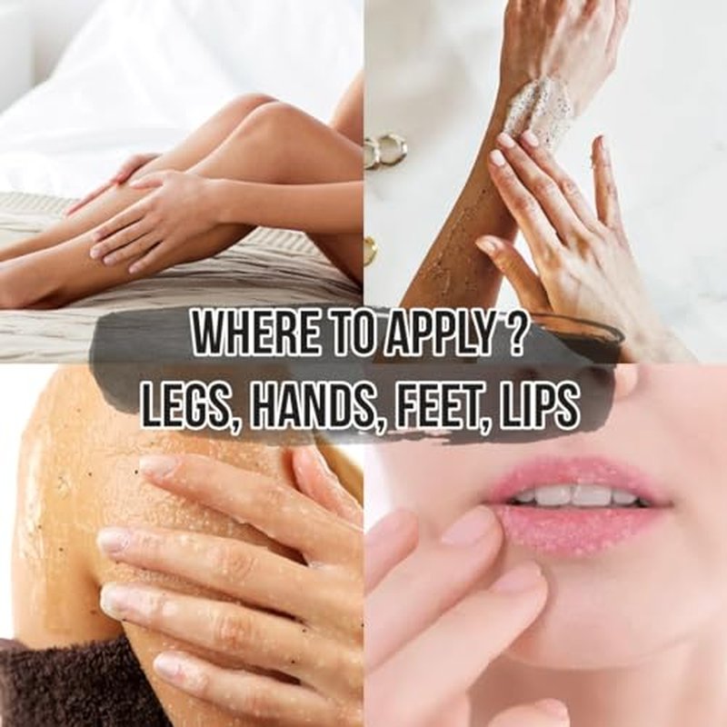 Charcoal Body Scrub, Moisturizing and Exfoliating Face & Foot Scrub, Organic Scrub Fights Stretch Marks, Fine Lines, and Natural Exfoliator Salt Body Scrub for Toning Skin Cellulite Skin Care Body