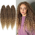 Ocean Wave Crochet Hair Extensions 22 Inch Loose Wave Braiding Hair - T10/42 - 3 Packs