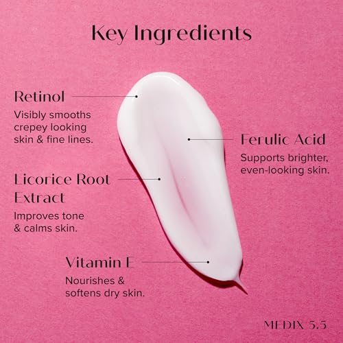 Medix 5.5 Collagen & Retinol Cream Set for Face & Body – Anti-Aging Moisturizer Bundle