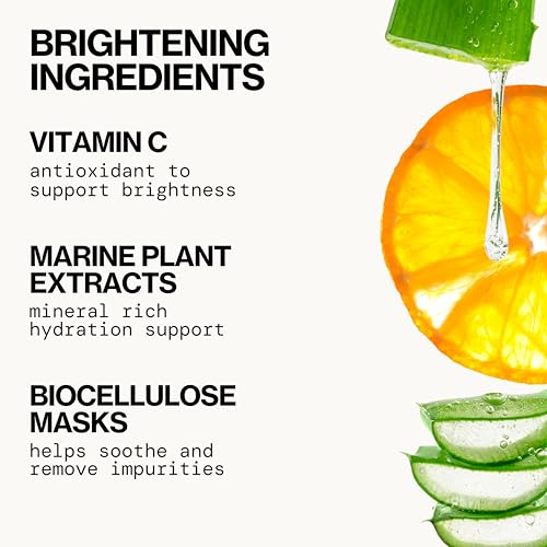 Pacifica 4 Pack Bright Under Eye Vitamin C Mask for Dark Circles & Hydration - Vegan & Cruelty-Free