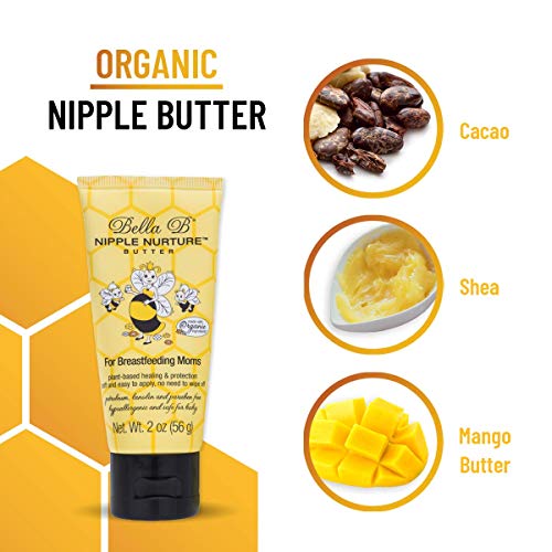 BELLA B Bundle: Nipple Nurture Butter 2oz and Nipple Nurture Breast Wipes 3-Pack, Gift For Mom, Pregnancy Gift (Bundle)