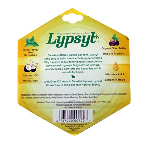Lip Balm Set - Intense Protection Original Mint with Shea Butter & Coconut Oil, 11 Pack