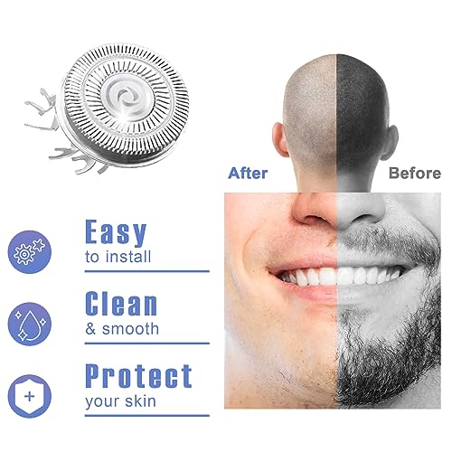 BESTBOMG Pitbull Gold PRO / Platinum Pro Replacement Blades 16 Pack - Compatible with Skull Shaver Heads (Skul-16)
