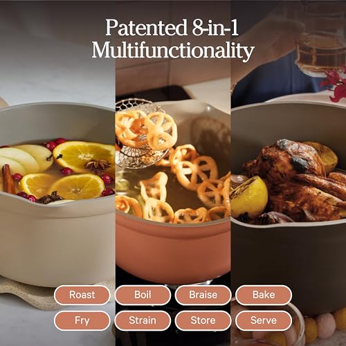 Our Place Perfect Pot 6.5 Qt Nonstick Ceramic Dutch Oven with Lid - Steam Variation