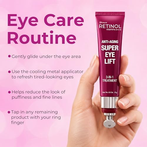 Retinol Eye Cream for Firming & Brightening - Reduces Dark Circles & Wrinkles