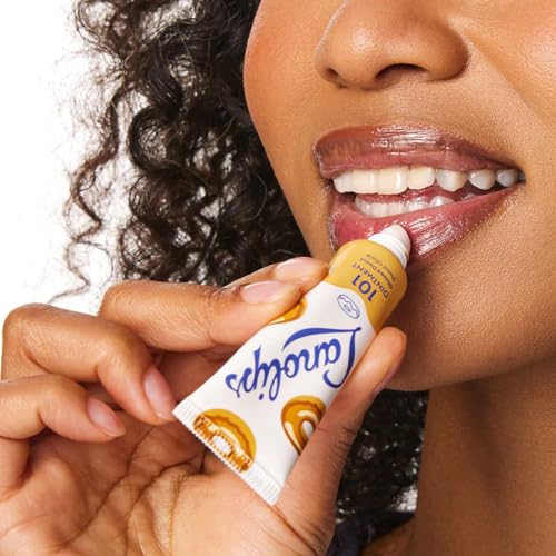 Lanolips Glazed Donut & Coconut Duo - 101 Ointment Glazed Donut (0.52 oz) & 101 Ointment Coconutter (0.35 oz) for Hydrated, Healthy Lips, Cuticles & More
