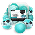 Mermaid Bath Bomb Pack of 8 - Citrus Peony & Amber Scented Large 140g