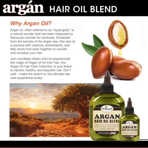 Argan Hair Oil Blend 7.1 oz Pack of 4 - Moisturizes & Adds Shine