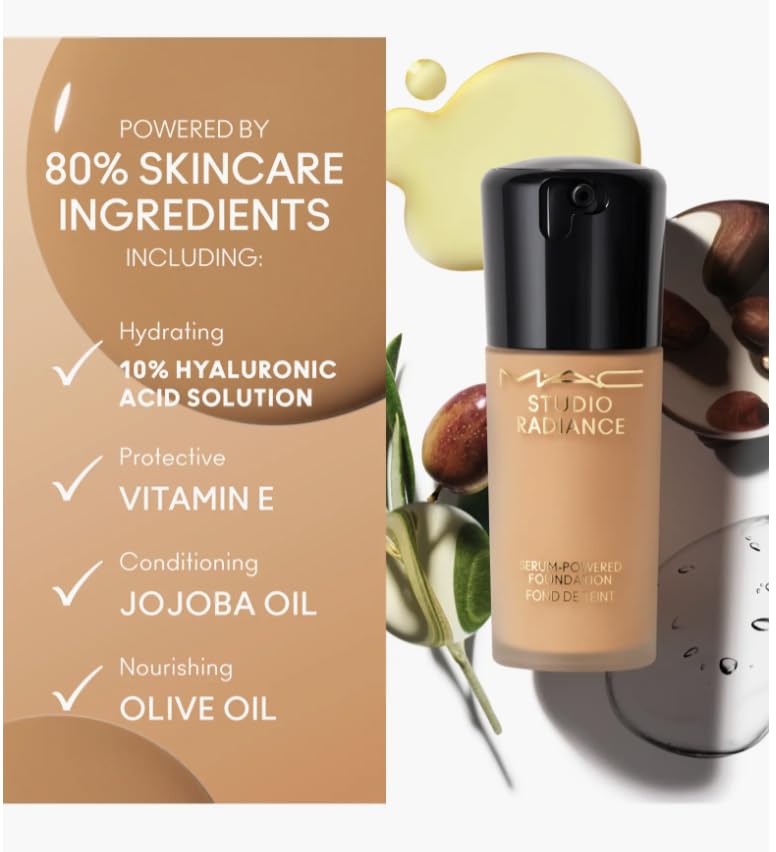 MAC Studio Radiance Serum-Powered Foundation NW30 - Hydrating, Long-Wear Makeup