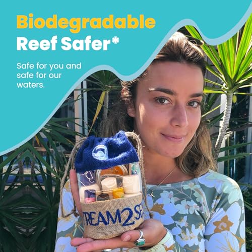 Stream2Sea Natural Hair & Skin Care Gift Set, Body & Face Travel Kit, Shampoo & Body Wash Conditioner, Everyday Mineral Sunscreen, Tinted Sunscreen, Sun & Sting Soothing Gel and Hydrate Lip Balm