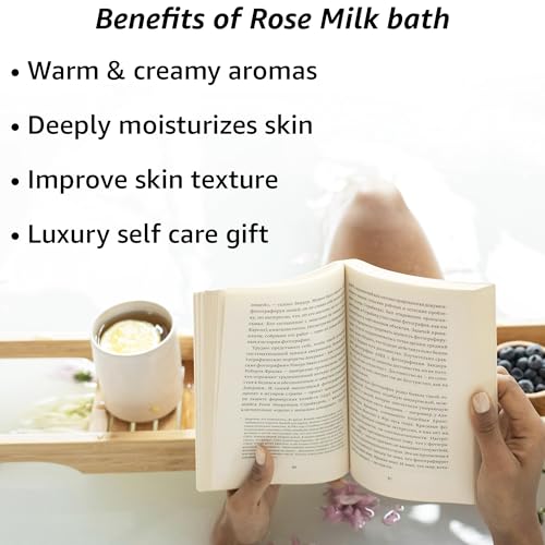 Calming Rose Coconut Milk Bath Soak – Moisturizing Spa Relaxation for Women