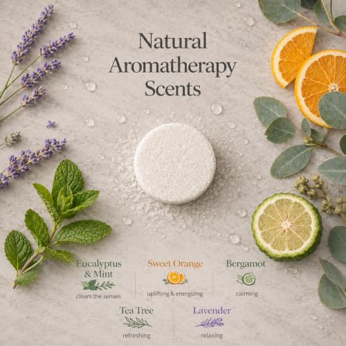 Natural Shower Steamers Pack - Aromatherapy Eucalyptus Mint & Citrus