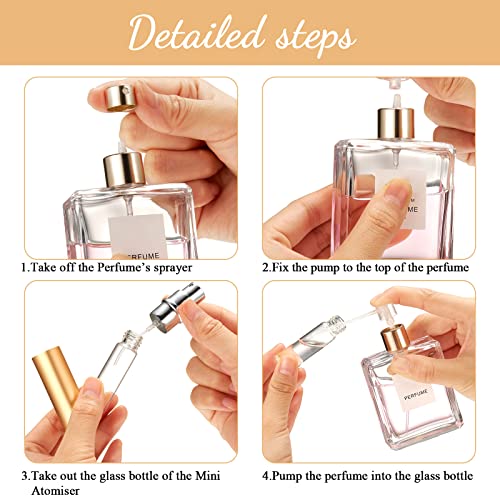 5ml Refillable Mini Perfume Atomizer Set - 105 Colorful Travel Spray Bottles with Transfer Tools