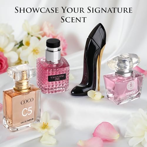 Mini Perfume Set for Women - 4 Long-Lasting Eau de Parfum Travel Bottles