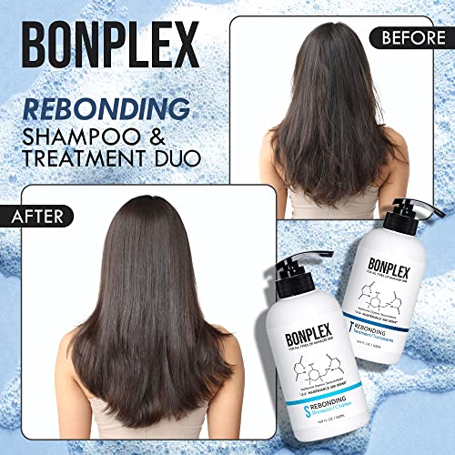 BONPLEX Rebonding Shampoo - 16.9 Ounce for Damaged & Colored Hair - Reconnect Disulfide Bonds