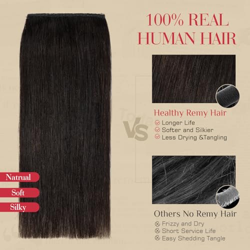 Rich Choices Short Clip-In Hair Extensions - 2PCS Natural Black 8 Inch