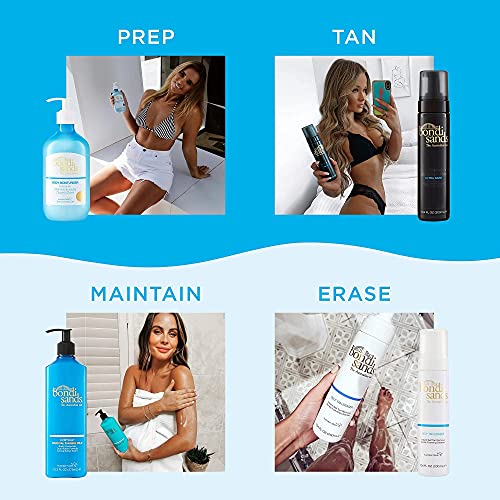 Self Tanning Foam with Application Mitt - Sunless Bronzer, Hydrating Aloe Vera & Coconut, Flawless Finish