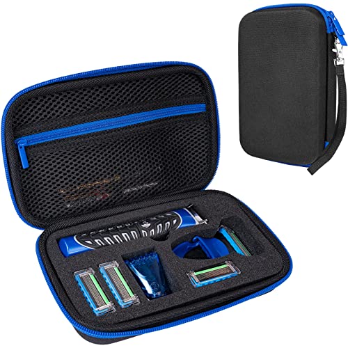 ProCase Hard Travel Case for Man Gillette Styler Beard Trimmer, Father¡¯s Day Carrying Storage Bag for Blade Refills, Charging Cord, Hair Clippers Electric Body Shaver Razor Accessories -Black