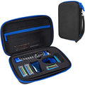 ProCase Hard Travel Case for Man Gillette Styler Beard Trimmer, Father¡¯s Day Carrying Storage Bag for Blade Refills, Charging Cord, Hair Clippers Electric Body Shaver Razor Accessories -Black