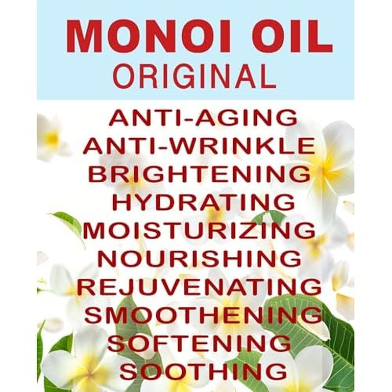 Botanical Beauty MONOI OIL Original Tiare flowers in Coconut Oil 100% Natural Pure for FACE, SKIN, BODY, HAIR, NAILS (2 Fl Oz)