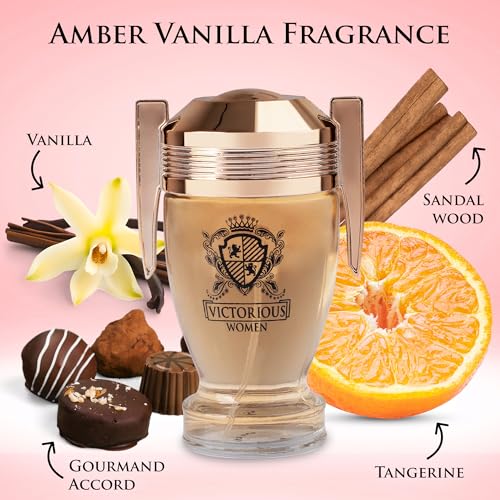 Victorious Women's Floral Fruity Perfume - Vanilla Musk Sandalwood 100ml
