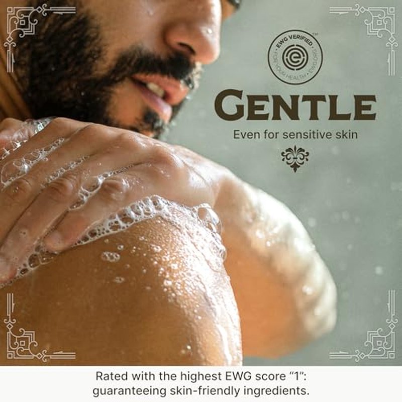 Carolina Castile Soap Carolina Peppermint and Sage Lime Castile Soap Liquid - 32 oz Vegan & Pure Organic Concentrated Non Drying All Natural Formula Body Wash & Shampoo
