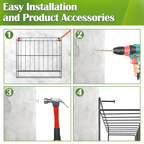 IKARE Black Hair Color Organizer Rack - Wall Mount Storage for Salon Tubes