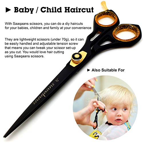 Professional Hairdresser Scissors Kit with Thinning Shears & Straight Razor