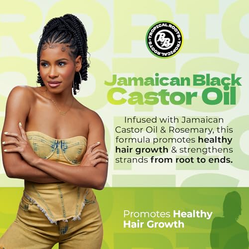 Bronner Brothers Tropical Roots Black Castor, OIL, Rosemary, 5 Fl Oz