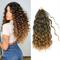 9 Packs Ocean Wave Crochet Hair 14in - Protein Fiber, Pre-Looped Boho Style