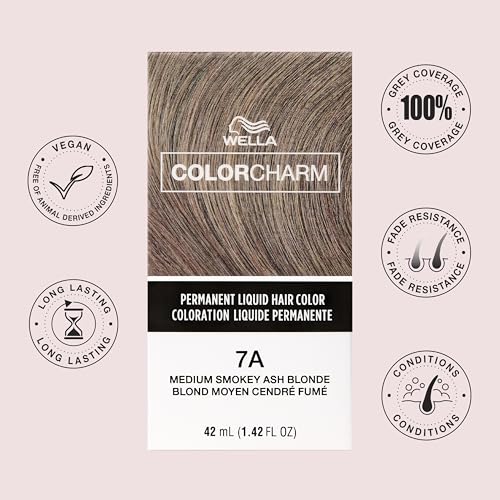 WELLA Color Charm Permanent Liquid Hair Color for Gray Coverage, Natural Light Blonde