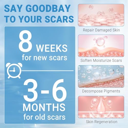 Silicone Scar Gel, Scar Cream, Advanced Scar Stick for Surgical Scars, Stretch Marks, Keloid Bump Removal, Old and New Scars 0.63oz (18g)