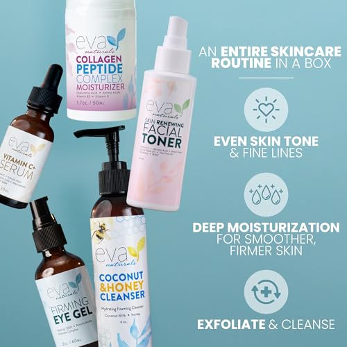 5-in-1 Skincare Set with Cleanser, Toner & Serum for Face