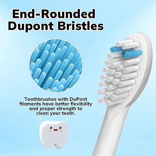 6 Pack Replacement Flossing Toothbrush Heads with Covers for Waterpik Sonic Fusion SF Series - White (Variation: 6p White)
