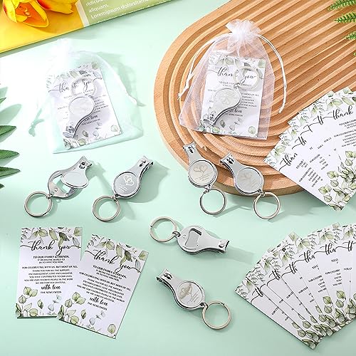 Fulmoon 150 Sets Wedding Multi-Function Bottle Opener Nail Clipper Gift Set