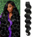18 Inch Natural Black Human Hair Bundles Body Wave 3 Pack - Unprocessed & Silky