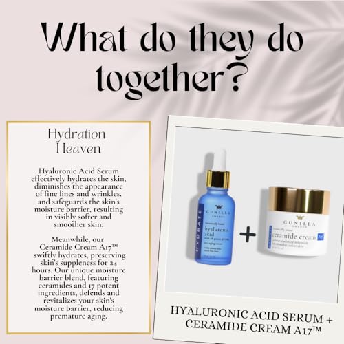 Gunilla of Sweden Hyaluronic Acid Serum & Ceramide Cream Bundle