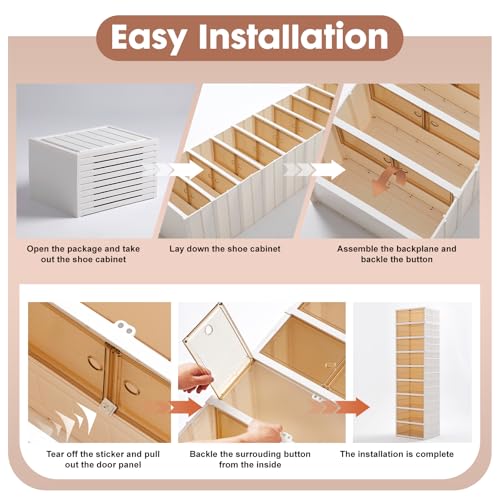9-Tier Folding Shoe Rack Storage Organizer - Holds 18 Pairs - Space Saving