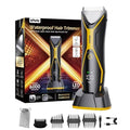 Electric Body Hair Trimmer for Men Type-C Rechargeable, Ball Pubic Trimmer Shaver Men with LED Light, Groin Body Groomer for Man, USB Recharge Dock& 1H Fast Charge, LED Display, Black+Yellow