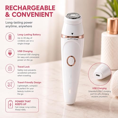 7-in-1 Women’s Electric Body Hair Trimmer Waterproof USB Rechargeable
