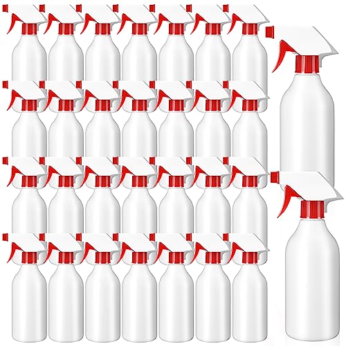 Tanlade 30 Pack 16 oz Red Spray Bottles for Cleaning & Gardening