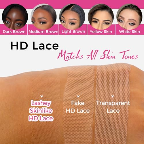 2x6 HD Lace Closure Human Hair Straight - Pre-Bleached Knots, Invisible HD Lace, 12 Inch Black Variation