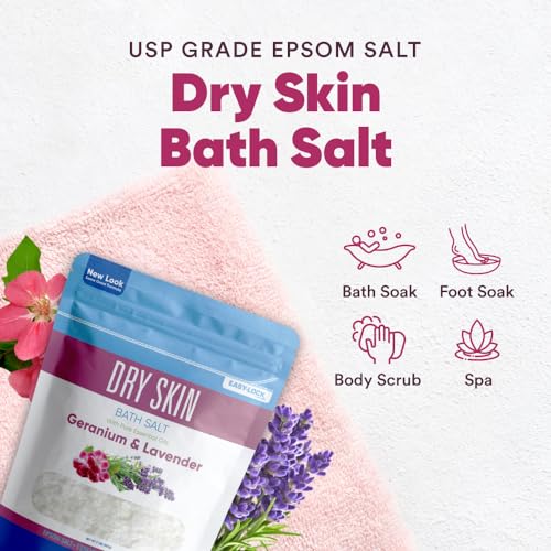 Better Bath Better Body 32 oz Epsom Bath Salt with Essential Oils for Dry Skin - Geranium & Lavender, Pack of 1