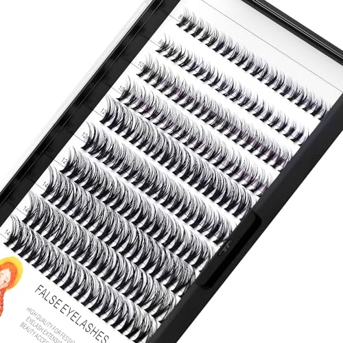 ¡æVAYATOR False Eyelashes 20D 200pcs D Curl 8-20mm Mixed Mink Eyelashes Extension Natural Faux Eyelashes Individual Lashes Makeup Tools(10-12-14-16mm Mixed)