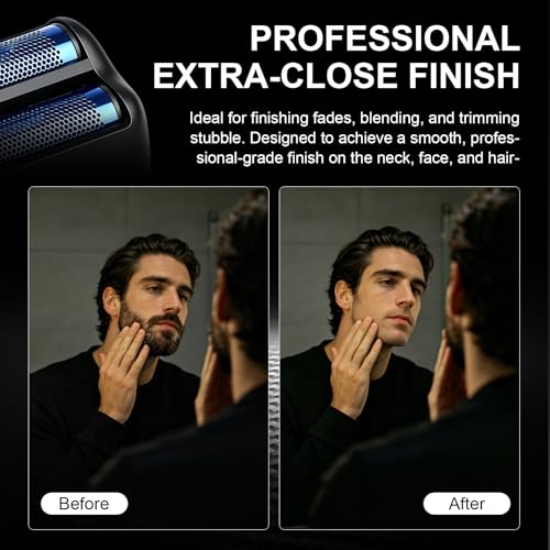 Loarysk 1-Pack Replacement Foil Head for UV Double Foil Shaver - Double Black Variation