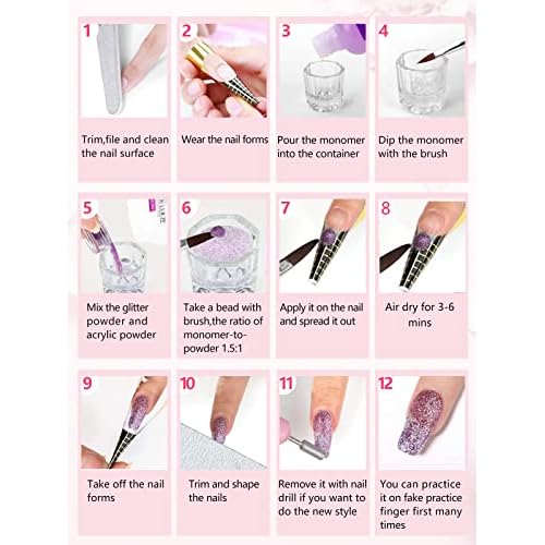 48 Colors(24Pcs-dual) Nail Art Pens Set, 3D Nail Polish Pens Quick-Drying Acrylic Paint Markers, Dotting Liner Brush for DIY Nail Design, Home & Salon Manicure Tools, MarkerPen
