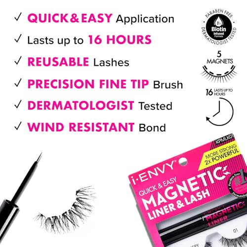 KISS i Envy Magnetic Eyeliner Wind Resistant, Last Up To 16hrs