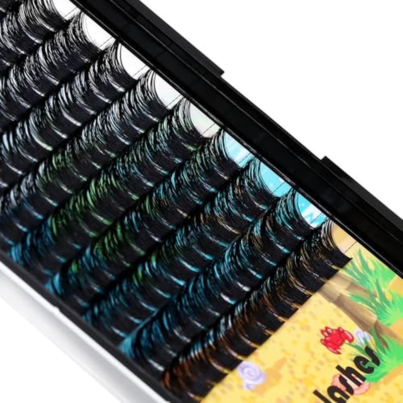 Dedila120Pcs 8-20mm Available Handmade D Curl Wide Stem Individual False Eyelashes Cluster Eyelash Extensions Dramatic Look Volume Eye Lashes Set Home DIY Lashes (16mm)
