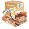 Cali King Boho Throw Blanket Floral Bird Butterfly Pattern Organic Cotton Oversized 91x108