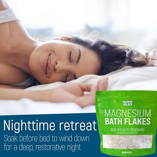 Magnum Solace Magnesium Flakes Bath Soak 10 lbs Dead Sea Salt - Pack of 1